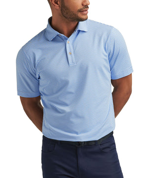 Peter Millar Short Sleeve Linden Stripe Polo Knit Shirt