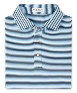 Peter Millar Short Sleeve Linden Stripe Polo Knit Shirt