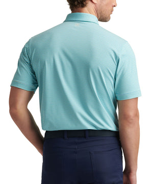 Peter Millar Short Sleeve Linden Stripe Polo Knit Shirt