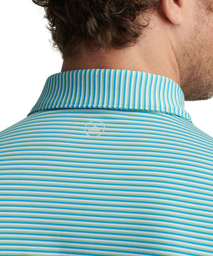 Peter Millar Short Sleeve Linden Stripe Polo Knit Shirt