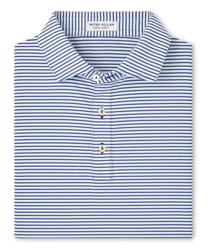 Peter Millar Short Sleeve Linden Stripe Polo Knit Shirt