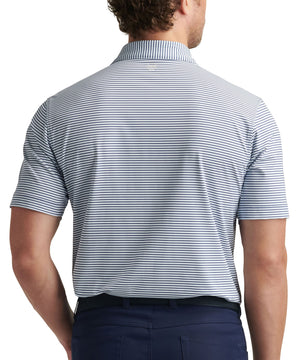 Peter Millar Short Sleeve Linden Stripe Polo Knit Shirt