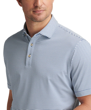 Peter Millar Short Sleeve Linden Stripe Polo Knit Shirt