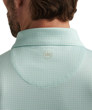 Peter Millar Short Sleeve Orbit Performance Print Polo Shirt