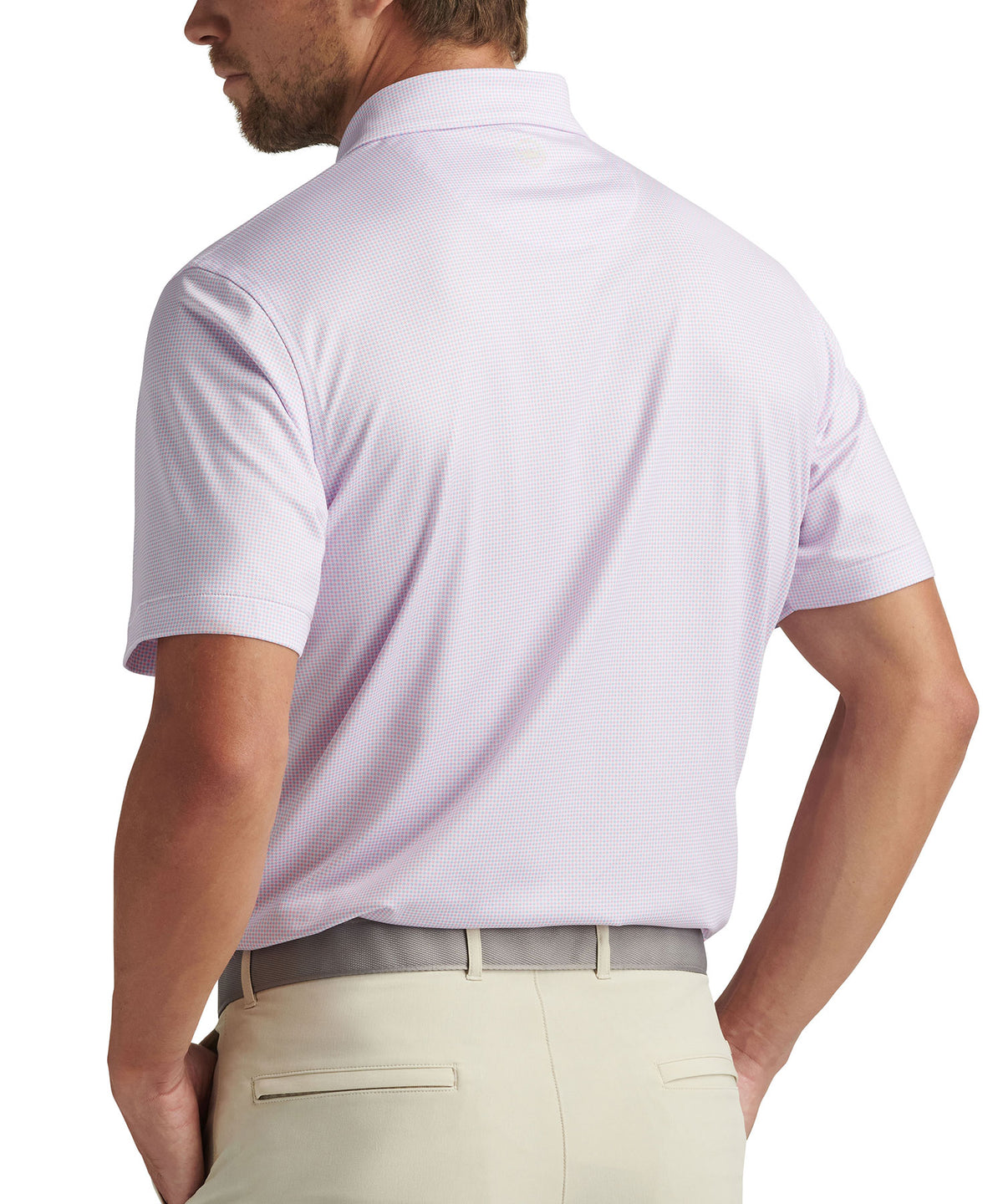 Peter Millar Short Sleeve Phoenix Performance Print Polo Shirt, Men's Big & Tall