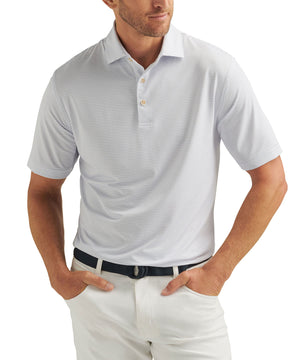 Peter Millar Short Sleeve Highlands Stripe Polo Knit Shirt