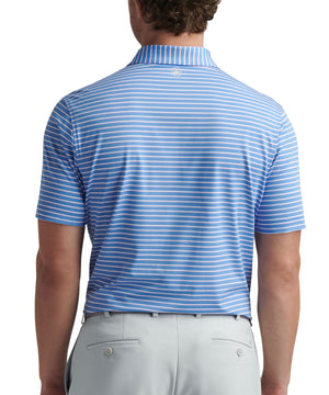 Peter Millar Short Sleeve Dunnes Stripe Polo Knit Shirt