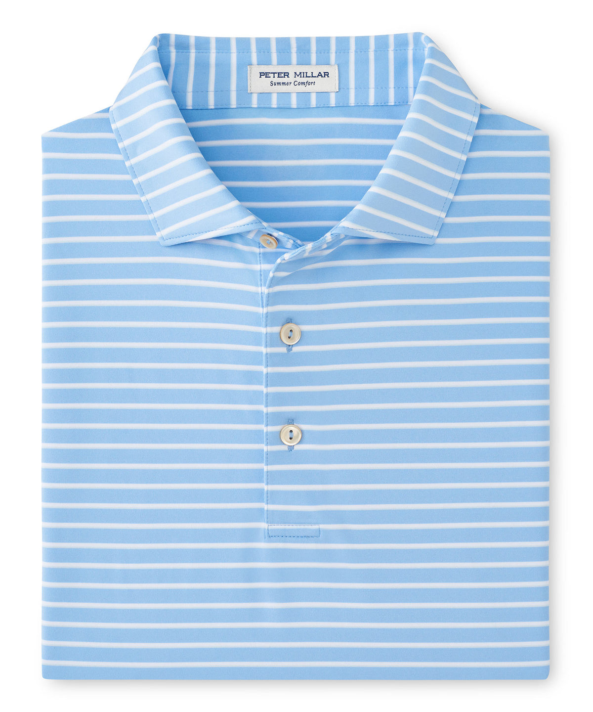 Peter Millar Short Sleeve Dunnes Stripe Polo Knit Shirt, Men's Big & Tall