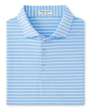 Peter Millar Short Sleeve Dunnes Stripe Polo Knit Shirt