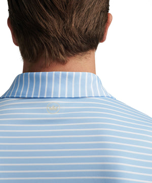 Peter Millar Short Sleeve Dunnes Stripe Polo Knit Shirt