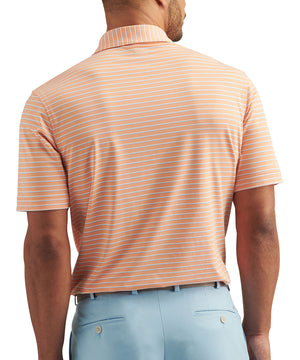 Peter Millar Short Sleeve Dunnes Stripe Polo Knit Shirt