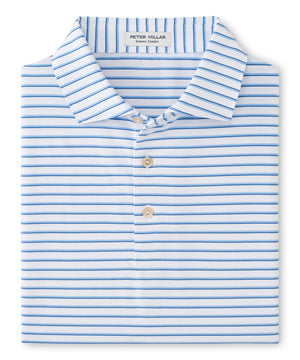 Peter Millar Short Sleeve Dunnes Stripe Polo Knit Shirt