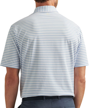 Peter Millar Short Sleeve Dunnes Stripe Polo Knit Shirt