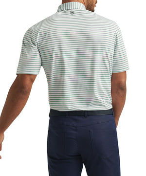 Peter Millar Short Sleeve Dunnes Stripe Polo Knit Shirt