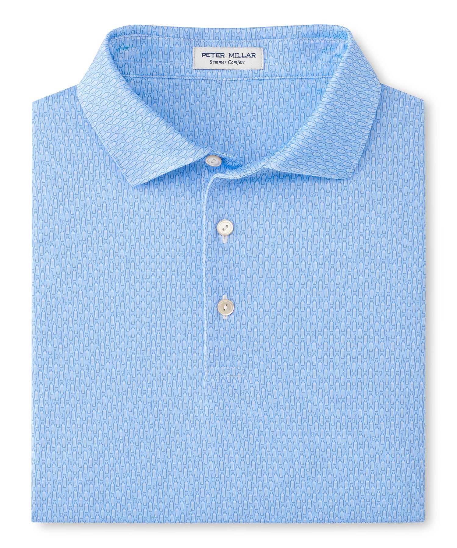 Peter Millar Short Sleeve Shake It Up Performance Print Polo Knit Shirt