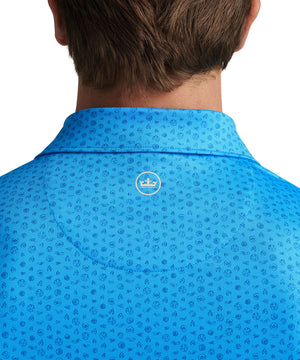 Peter Millar Short Sleeve Elements Performance Print Polo Knit Shirt