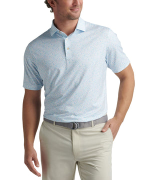 Peter Millar Short Sleeve Island Jammin' Performance Print Polo Knit Shirt