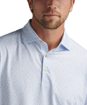 Peter Millar Shirt Sleeve Bright Idea Performance Print Polo Knit Shirt