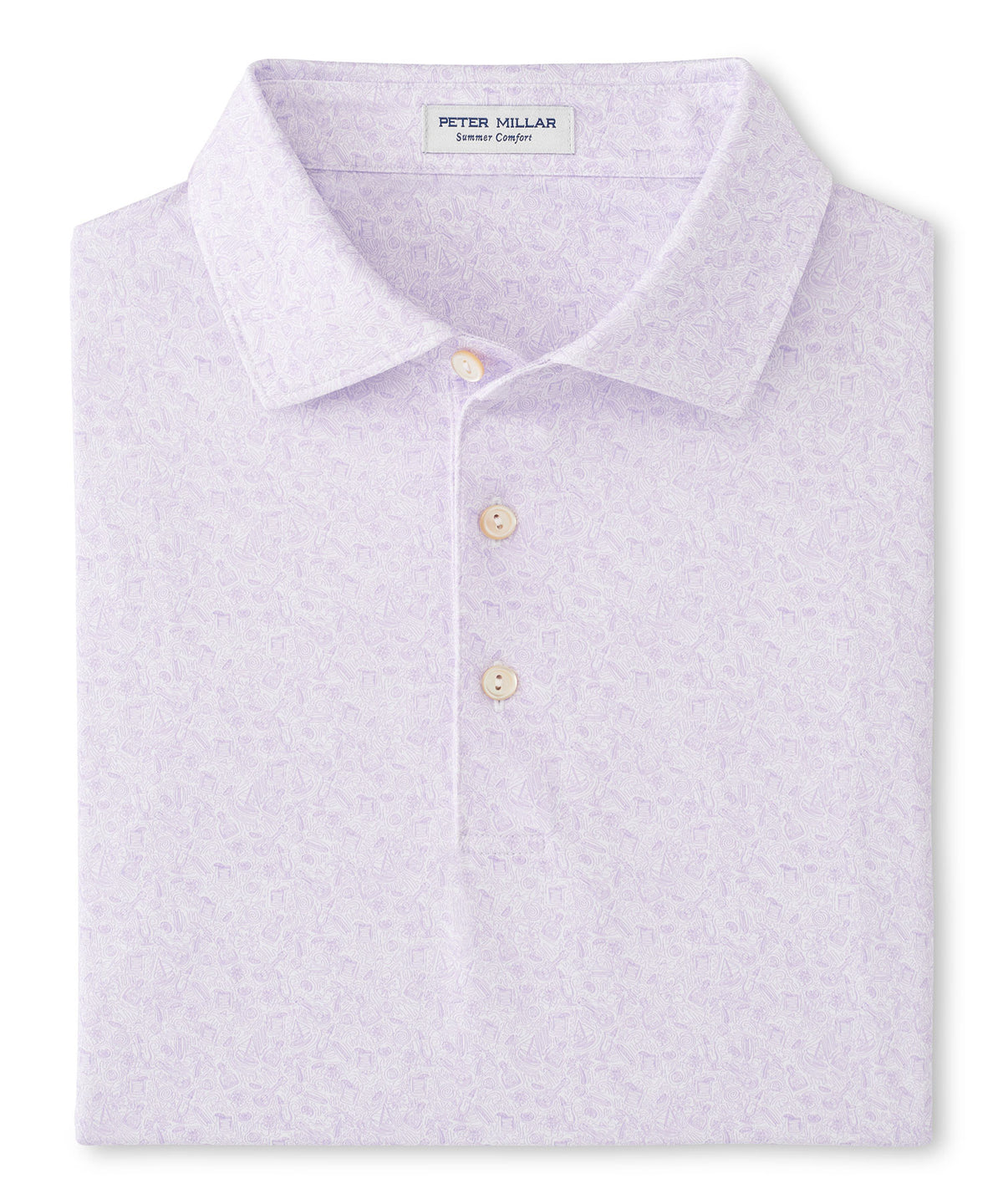 Peter Millar Shirt Sleeve Getaway Performance Print Polo Knit Shirt, Men's Big & Tall