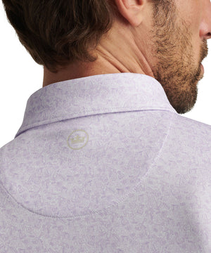 Peter Millar Shirt Sleeve Getaway Performance Print Polo Knit Shirt