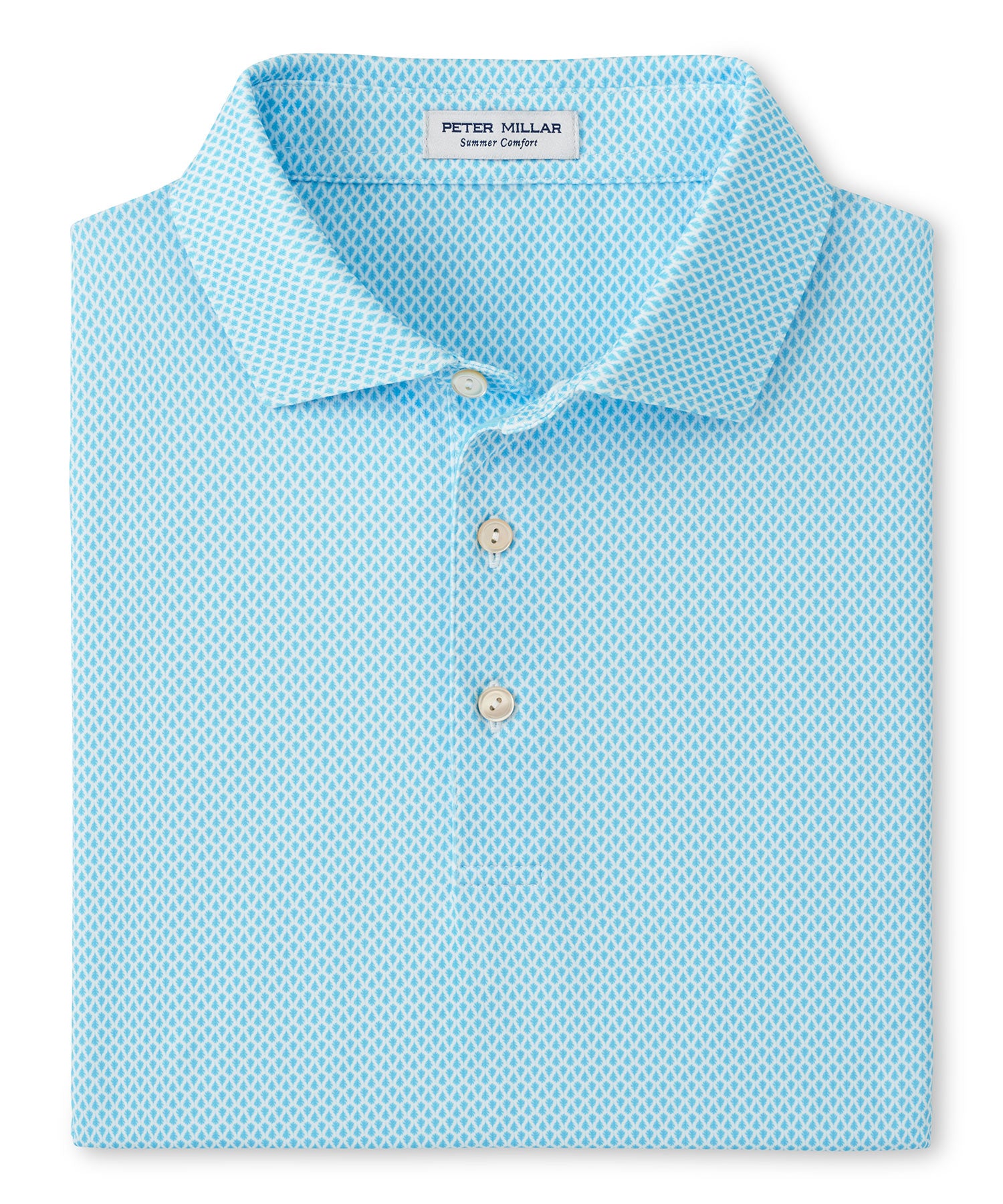 Peter Millar Shirt Sleeve City Of Oaks Performance Print Polo Knit Shirt