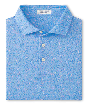 Peter Millar Shirt Sleeve Macaw Performance Print Polo Knit Shirt