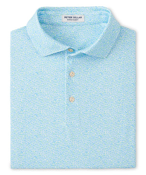 Peter Millar Shirt Sleeve Mezcal Performance Print Polo Knit Shirt