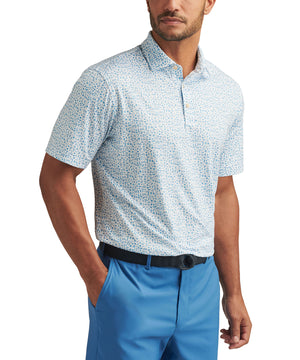 Peter Millar Shirt Sleeve Toga Party Performance Print Polo Knit Shirt