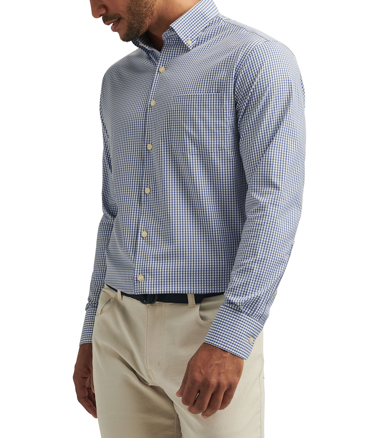 Peter Millar Long Sleeve Derwent Sport Shirt, Men's Big & Tall