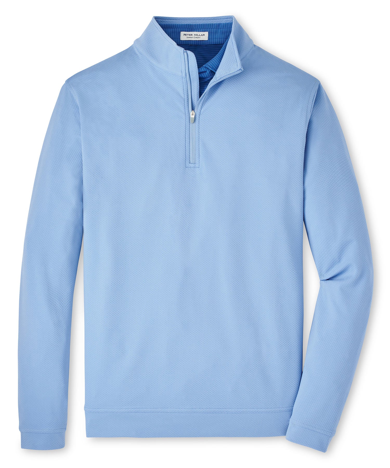 Peter Millar Long Sleeve Cross Hatch Perth Quarter Zip Pullover