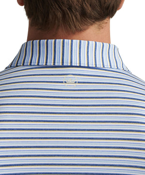 Peter Millar Short Sleeve Avent Stripe Polo Knit Shirt