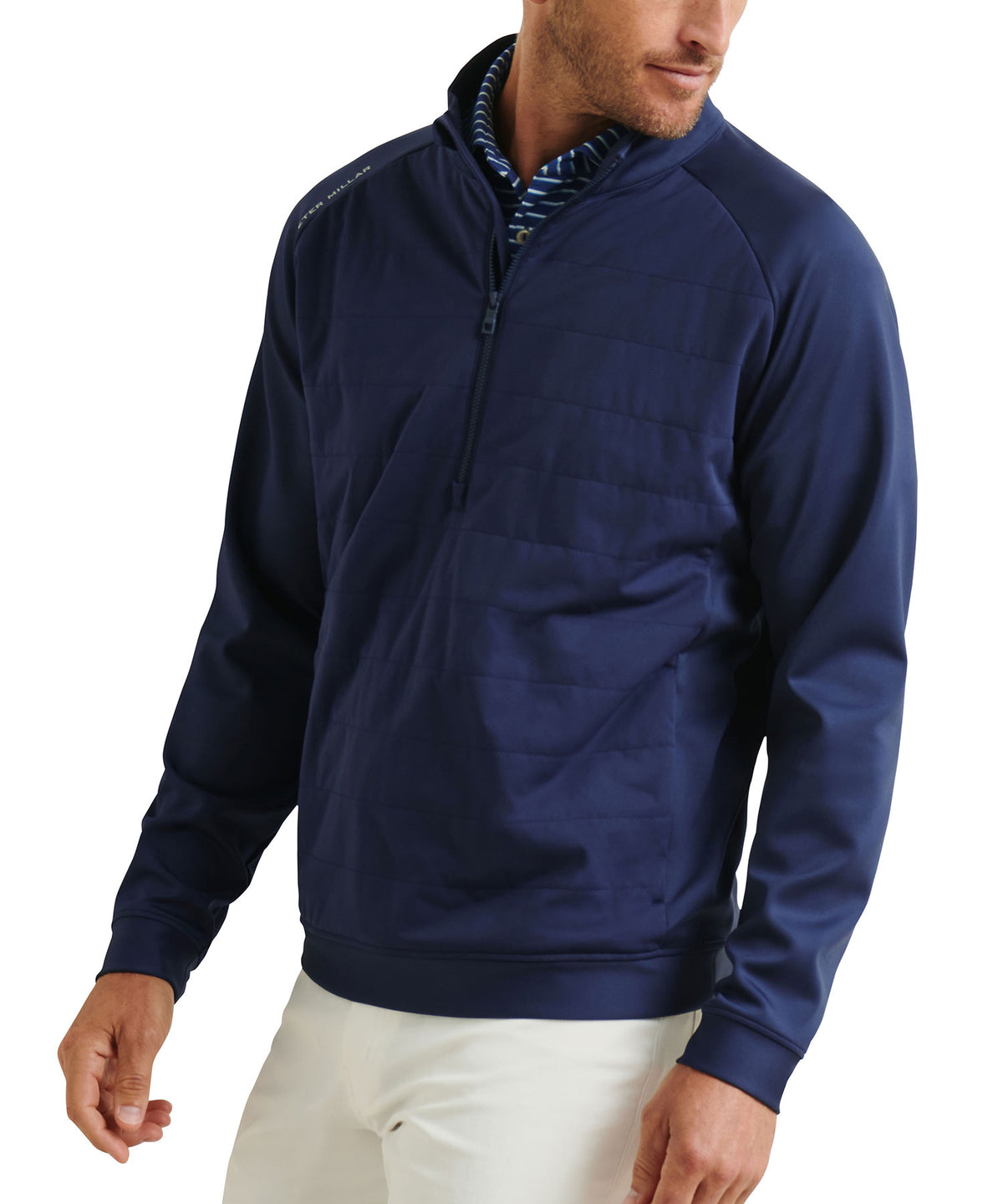 Peter Millar Weld Hybrid Half Zip Pullover, Men's Big & Tall