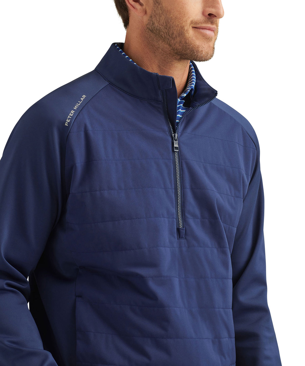 Peter Millar Weld Hybrid Half Zip Pullover, Men's Big & Tall