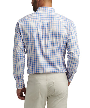 Peter Millar Long Sleeve Button Down Plaid Gardner Sport Shirt