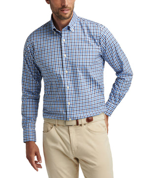 Peter Millar Long Sleeve Button Down Plaid Gardner Sport Shirt