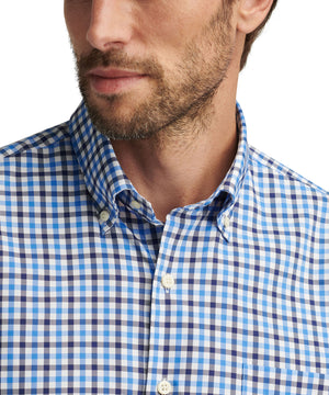 Peter Millar Long Sleeve Button Down Plaid Gardner Sport Shirt