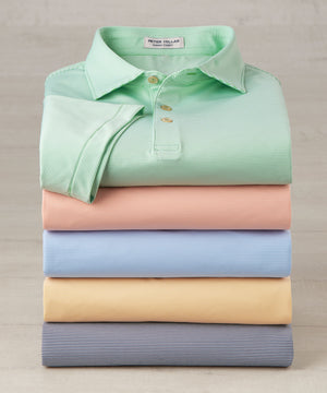 Peter Millar Short Sleeve Jubilee Stripe Polo Knit Shirt