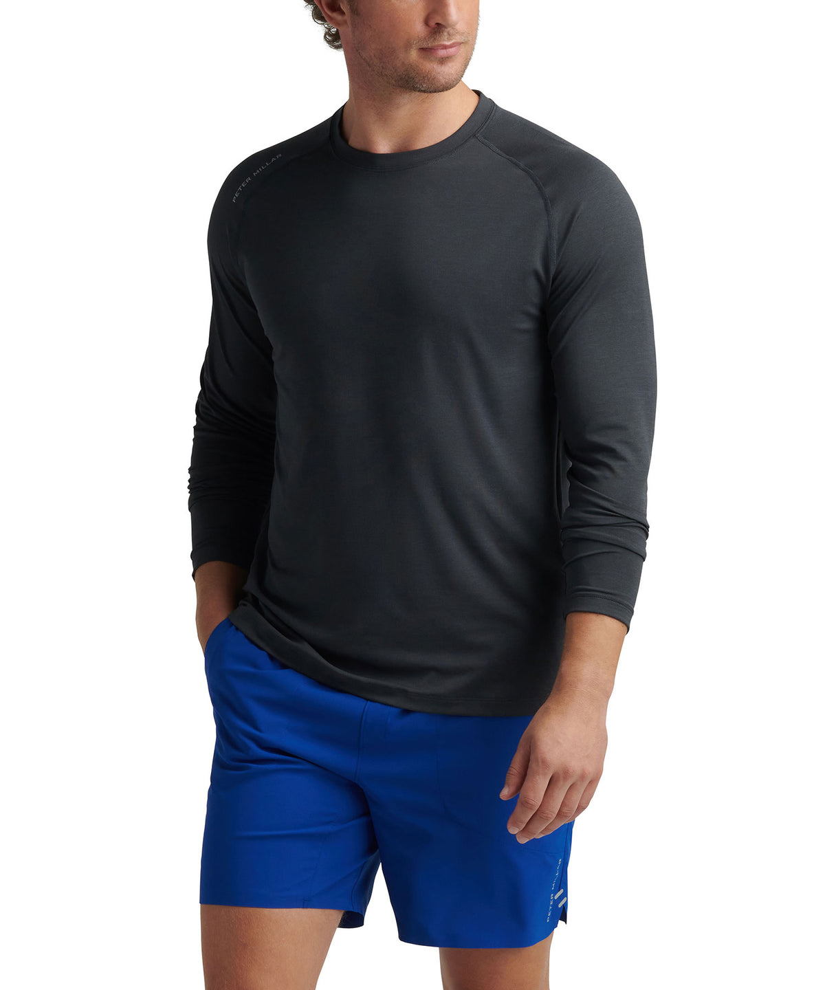 Peter Millar Long Sleeve Aurora T-Shirt, Men's Big & Tall