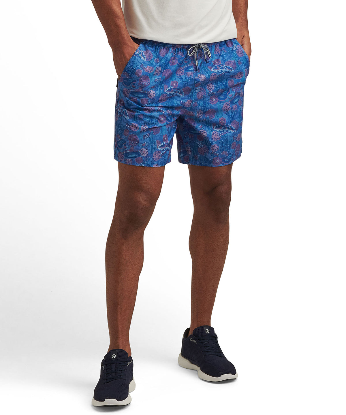 Peter Millar Day Of The Dead Printed Swim Trunk, Men's Big & Tall