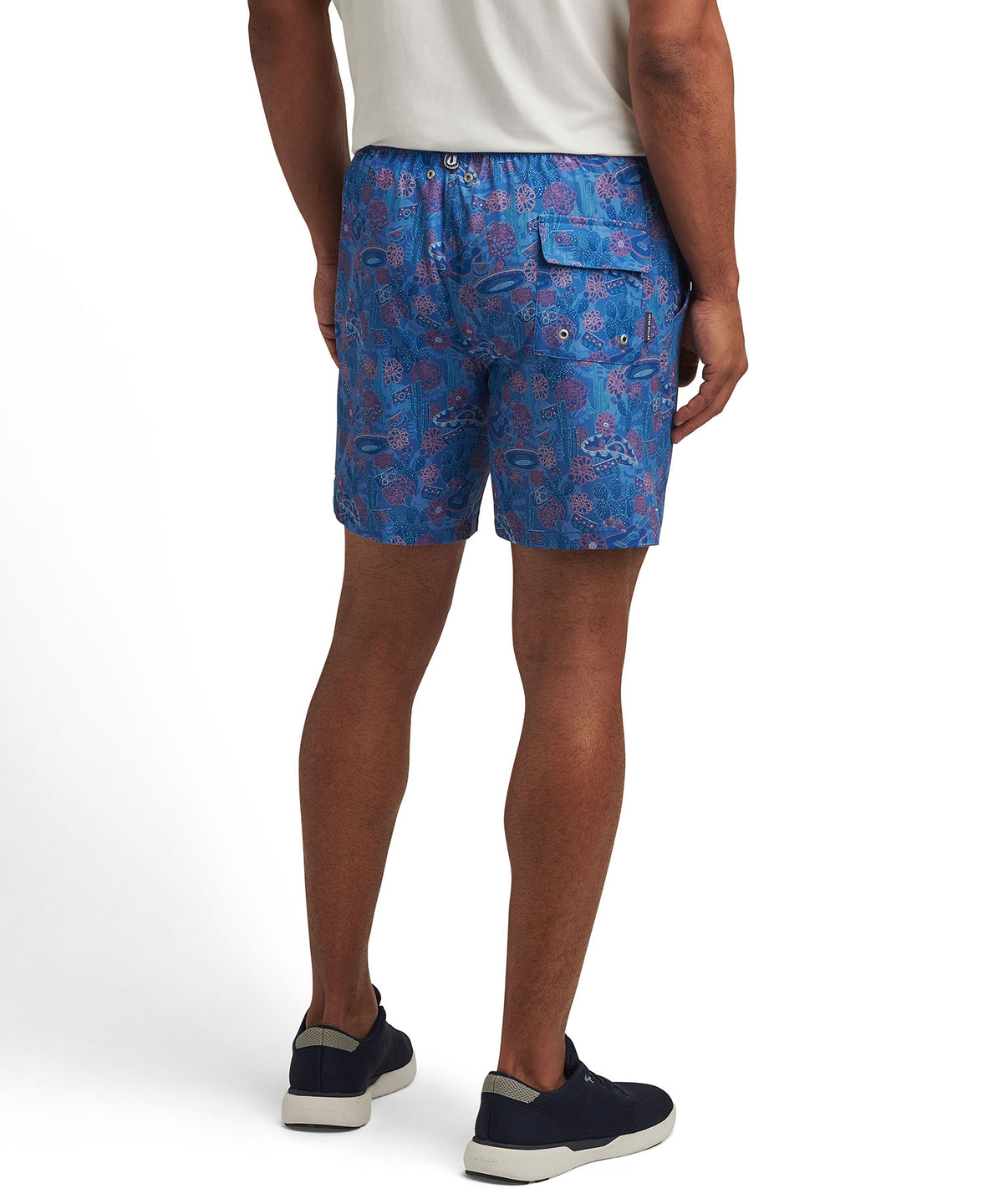 Peter Millar Day Of The Dead Printed Swim Trunk, Men's Big & Tall