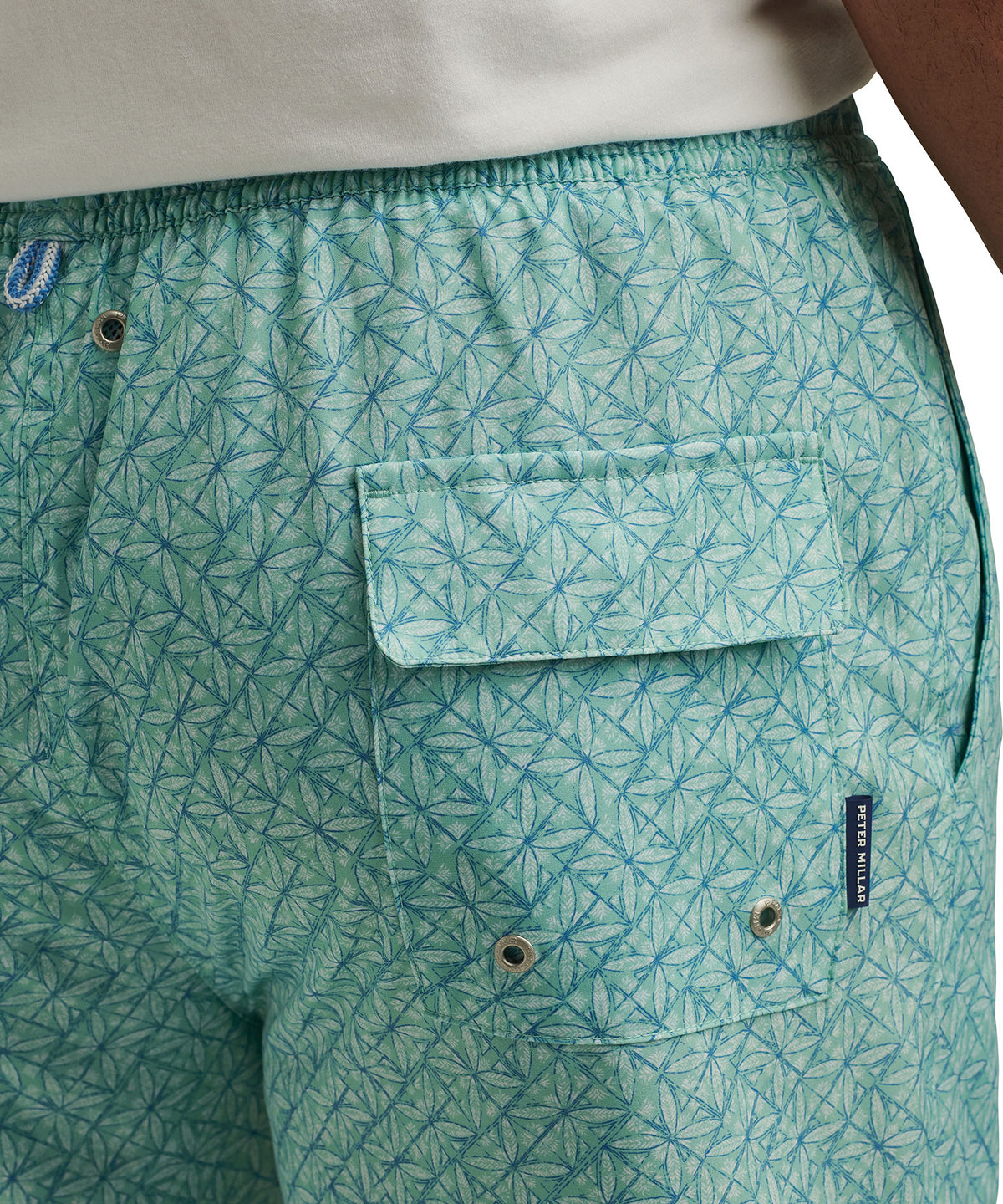 Peter Millar Ivy Printed Swim Trunk, Men's Big & Tall