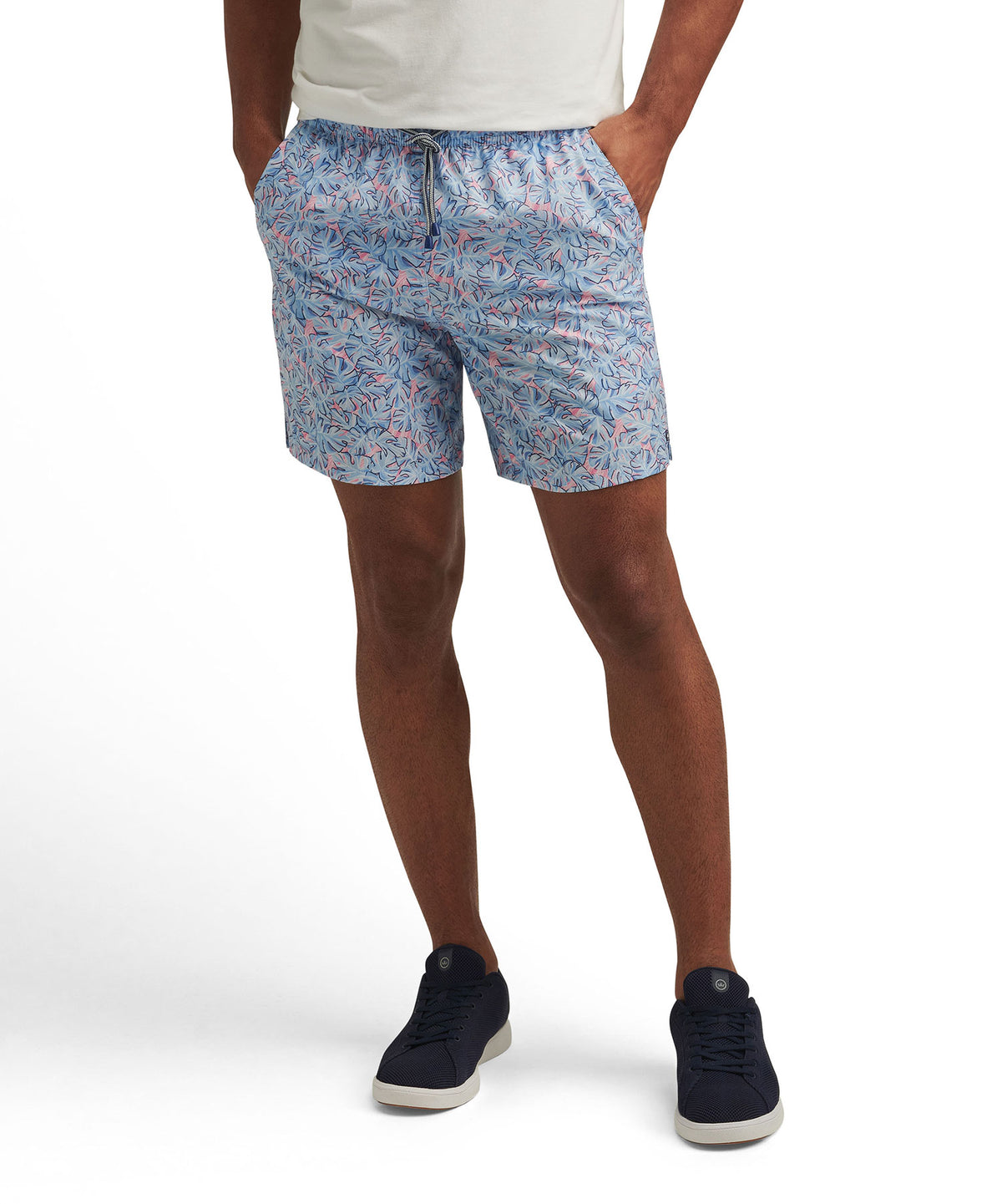 Peter Millar Summer Shade Printed Swim Trunk, Men's Big & Tall