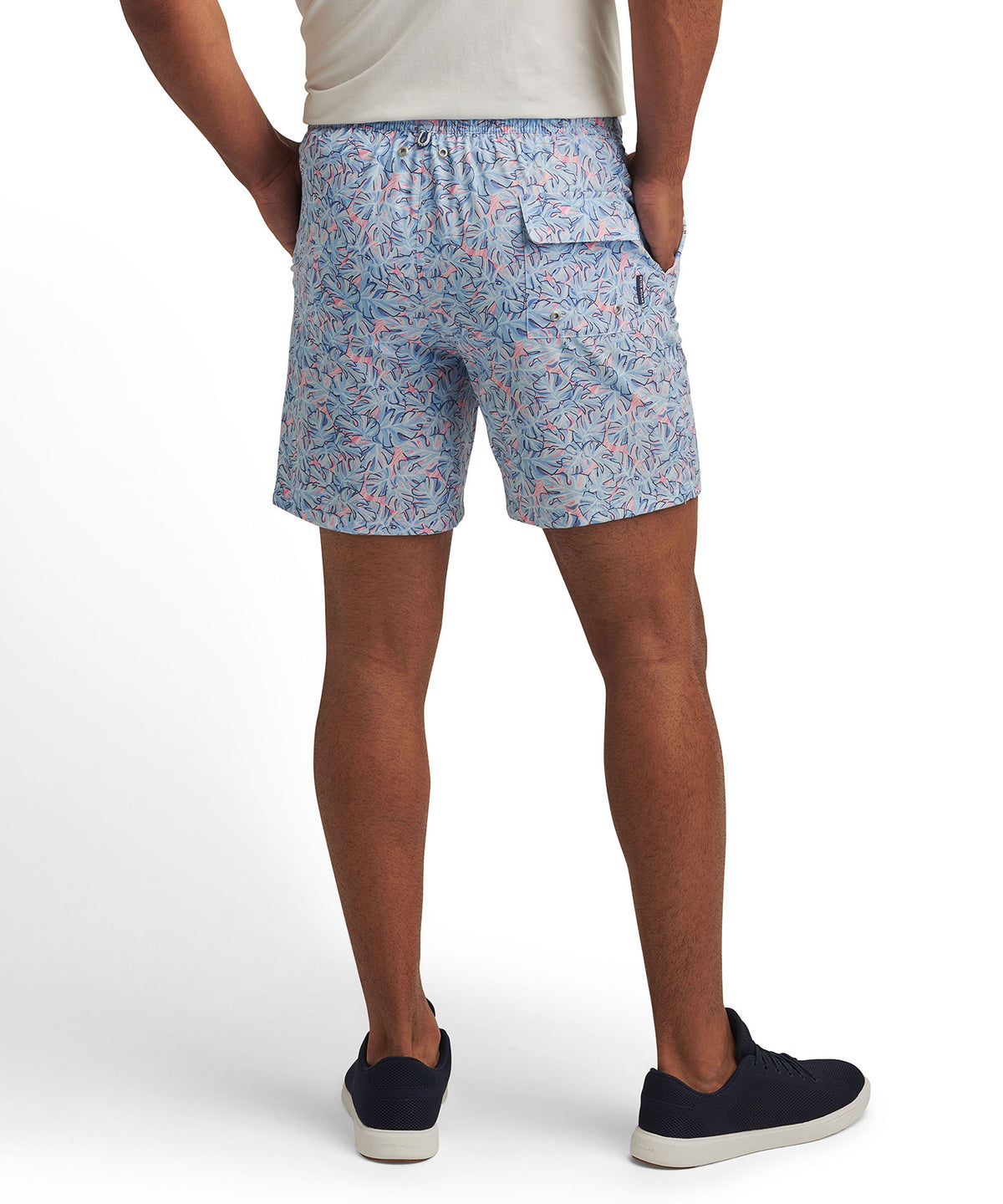 Peter Millar Summer Shade Printed Swim Trunk, Men's Big & Tall