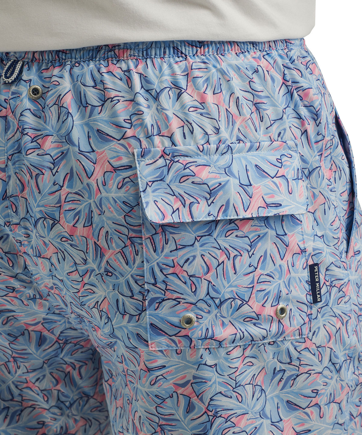 Peter Millar Summer Shade Printed Swim Trunk, Men's Big & Tall