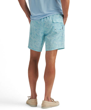 Peter Millar Caiman Printed Swim Trunk