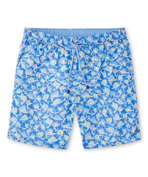 Peter Millar Tackle The Day Printed Swim Trunk