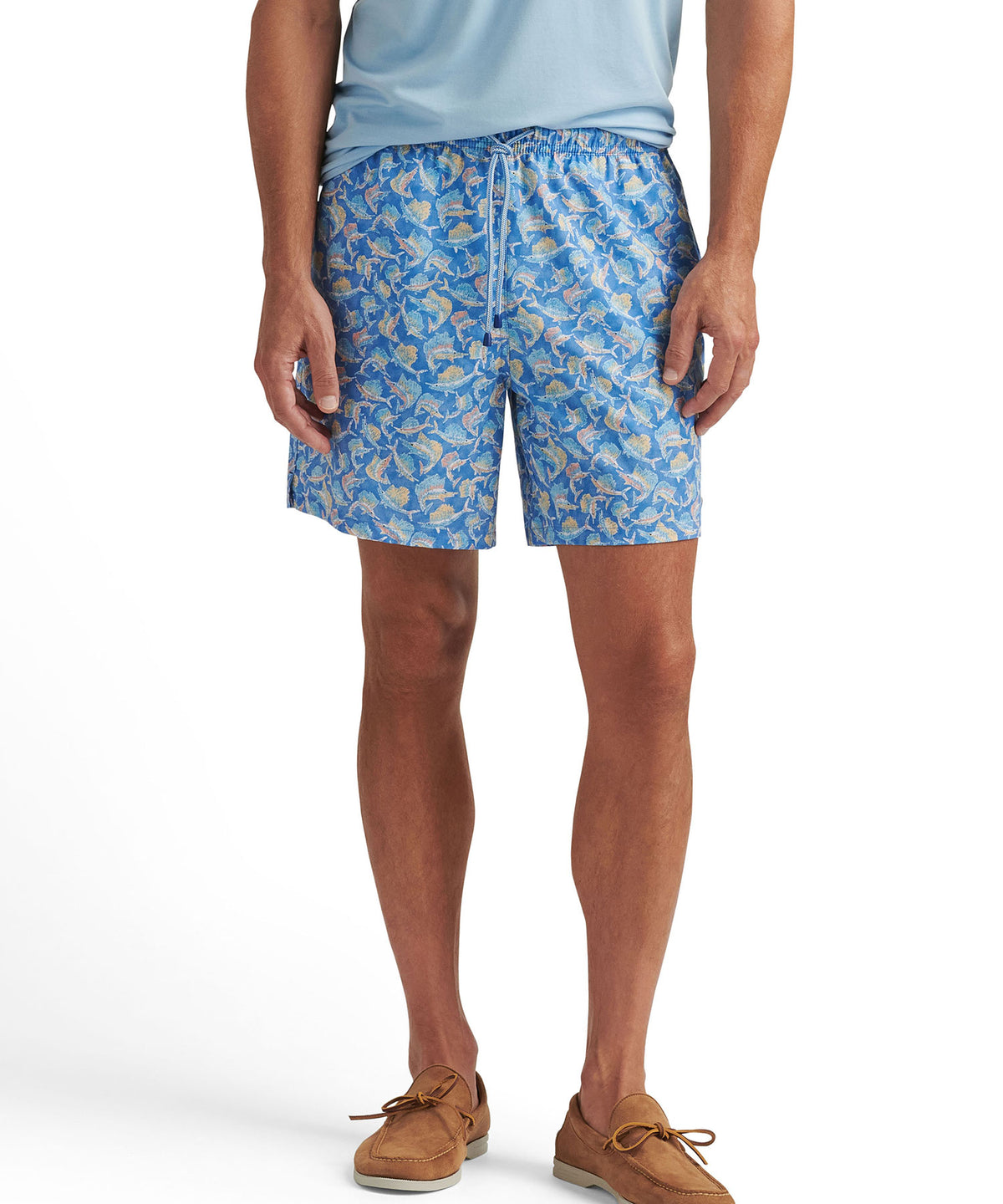 Peter Millar Tackle The Day Printed Swim Trunk, Men's Big & Tall