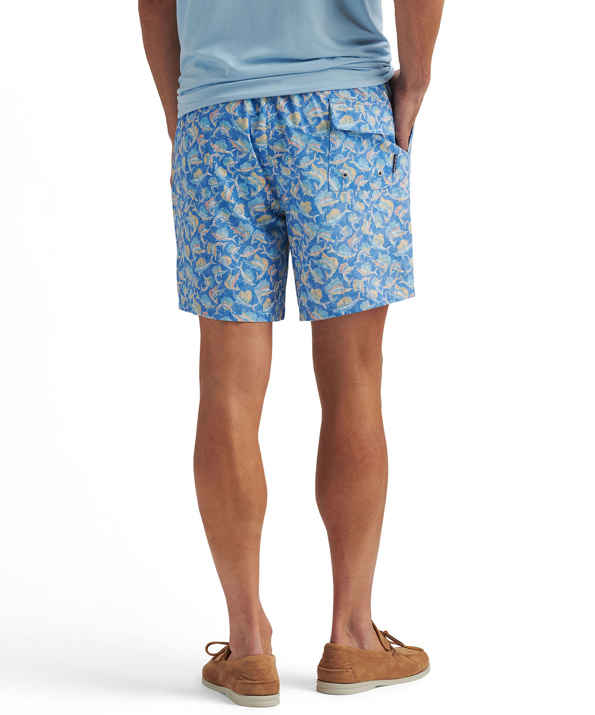 Peter Millar Tackle The Day Printed Swim Trunk, Men's Big & Tall