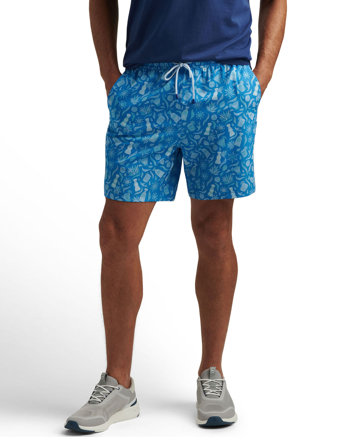 Peter Millar Saltwater Printed Swim Trunk, Men's Big & Tall