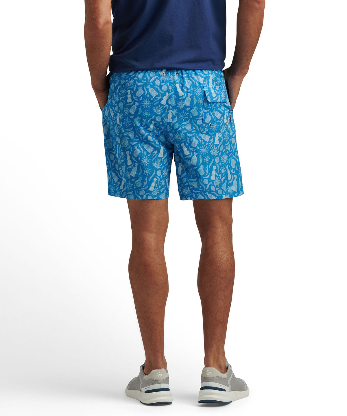 Peter Millar Saltwater Printed Swim Trunk, Men's Big & Tall